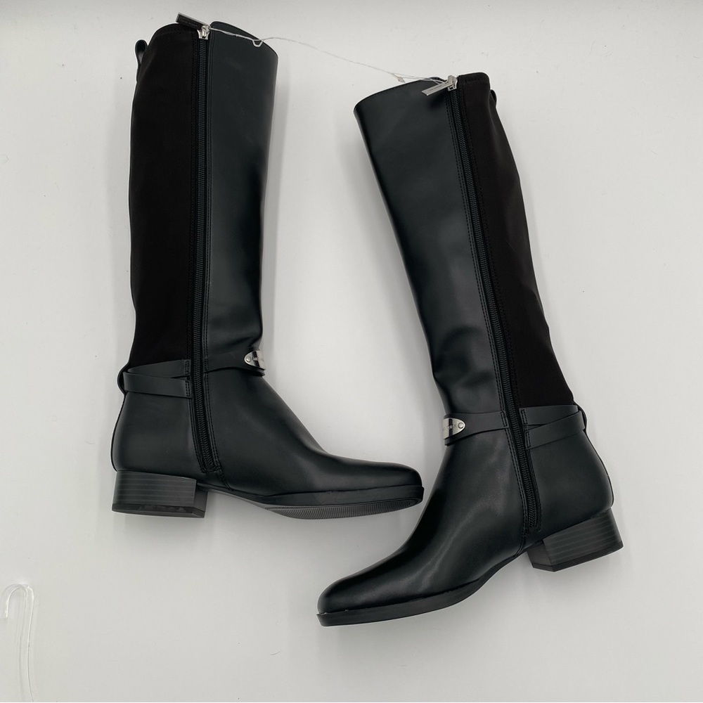Michael Kors Arley Tall Black Leather Knee High Riding Boots Boot Shoes (NWOT)‎ - Picture 5 of 7